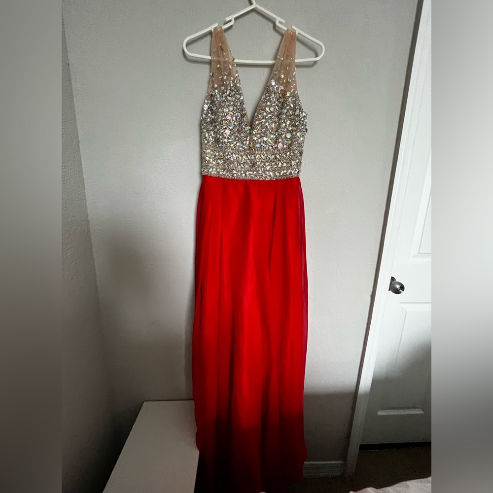 Red and Sparkle dress